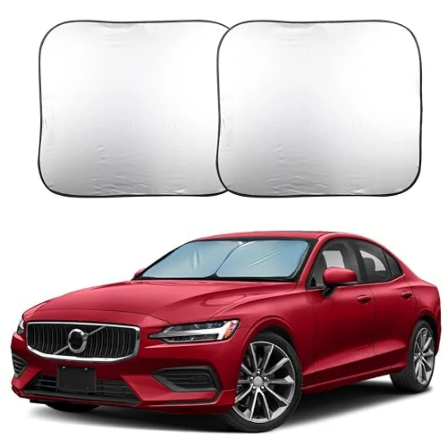 2 Piece Foldable Car Windshield Sun Shade UV and Heat Protection, Interior Cooling, Durable Upgraded Design, Easy Fold, Front W
2 Piece Foldable Car Windshield Sun Shade UV and Heat Protection, Interior Cooling, Durable Upgraded Design, Easy Fold, Front W