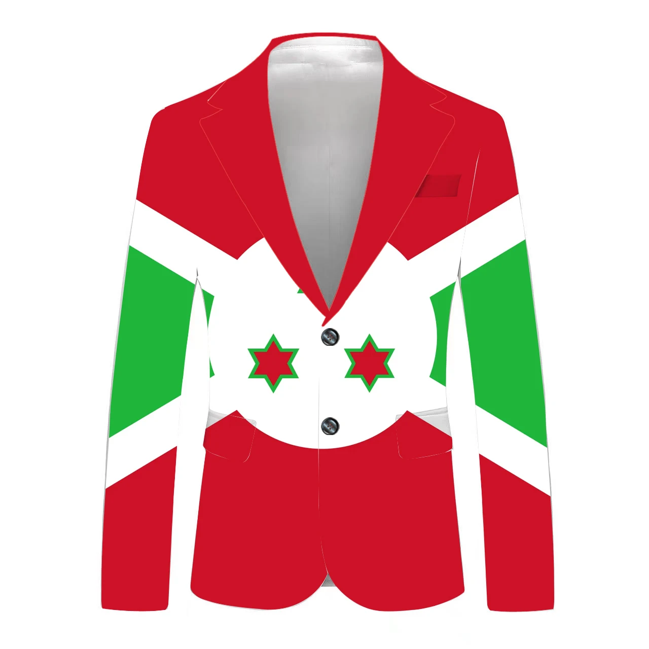 Custom Print Men Casual Suits Set Burundi Country Flag design, accept your own design customization
Custom Print Men Casual Suits Set Burundi Country Flag design, accept your own design customization