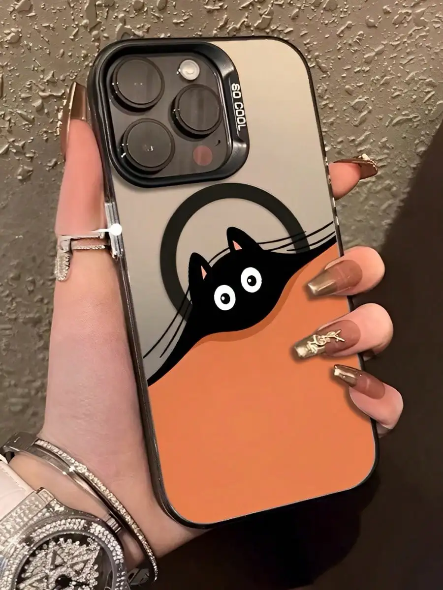 Funny Black Kitten phone case for iPhone 16 15 14 13 12 11 Pro/ Max/Plus shock-proof rear cover anti-fingerprint
Funny Black Kitten phone case for iPhone 16 15 14 13 12 11 Pro/ Max/Plus shock-proof rear cover anti-fingerprint