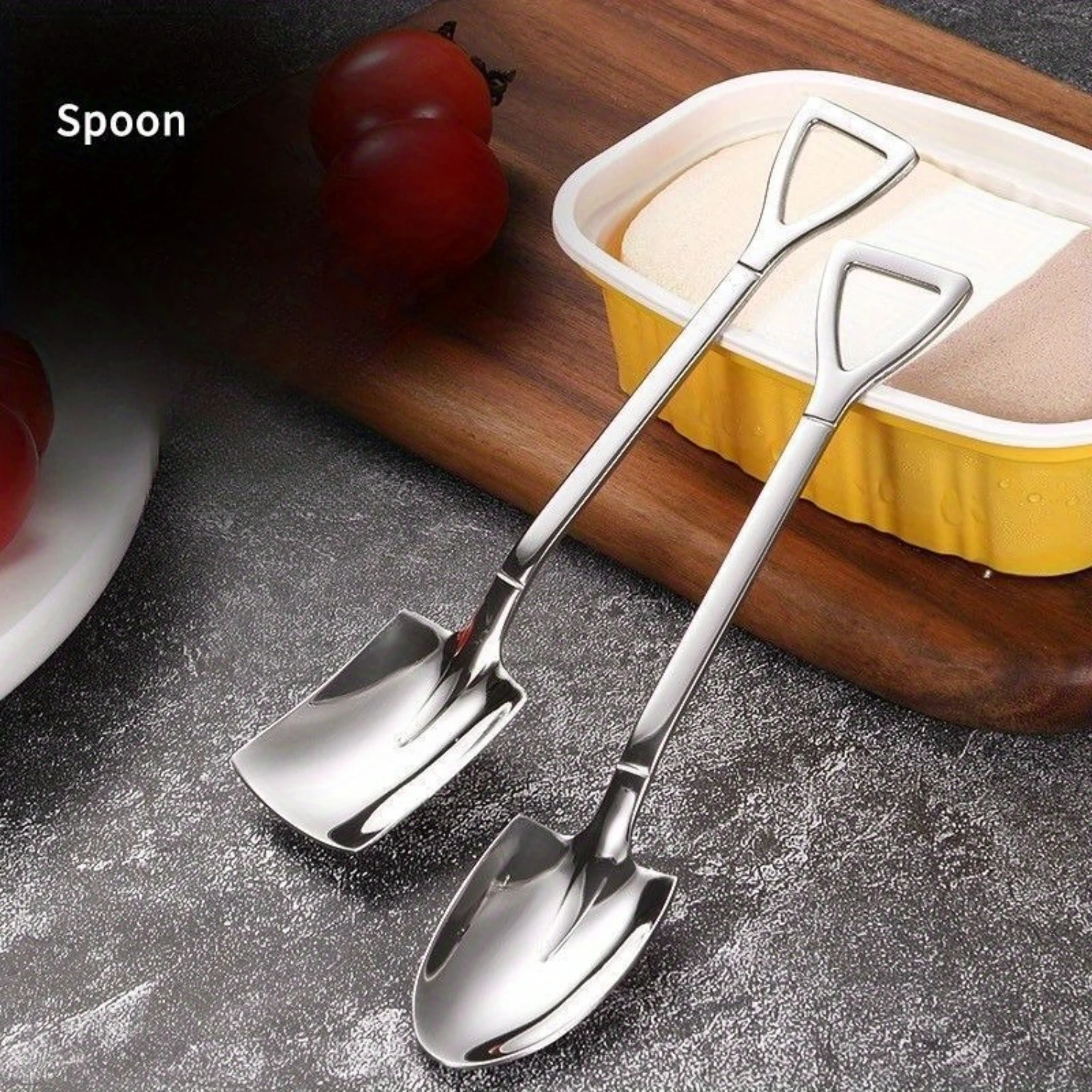 10-Piece Stainless Steel Spoon Set - Creative Shovel Design For Ice Cream, Desserts & Coffee - Durable Metal Serving Spoons
10-Piece Stainless Steel Spoon Set - Creative Shovel Design For Ice Cream, Desserts & Coffee - Durable Metal Serving Spoons