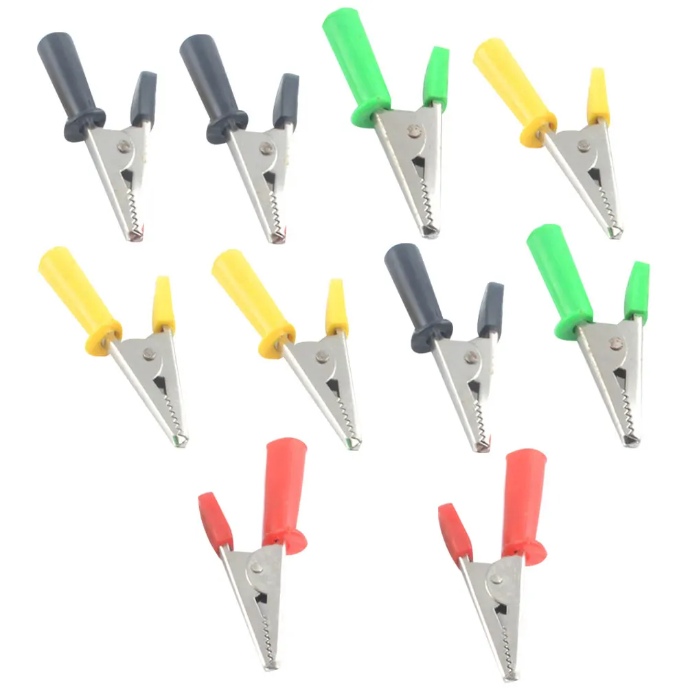 10pcs Voltage Clips Durable Teeth 10mm Opening 4mm Plug Electricity Test Clamp Electrical Accessories Cable Testing Instruments
10pcs Voltage Clips Durable Teeth 10mm Opening 4mm Plug Electricity Test Clamp Electrical Accessories Cable Testing Instruments