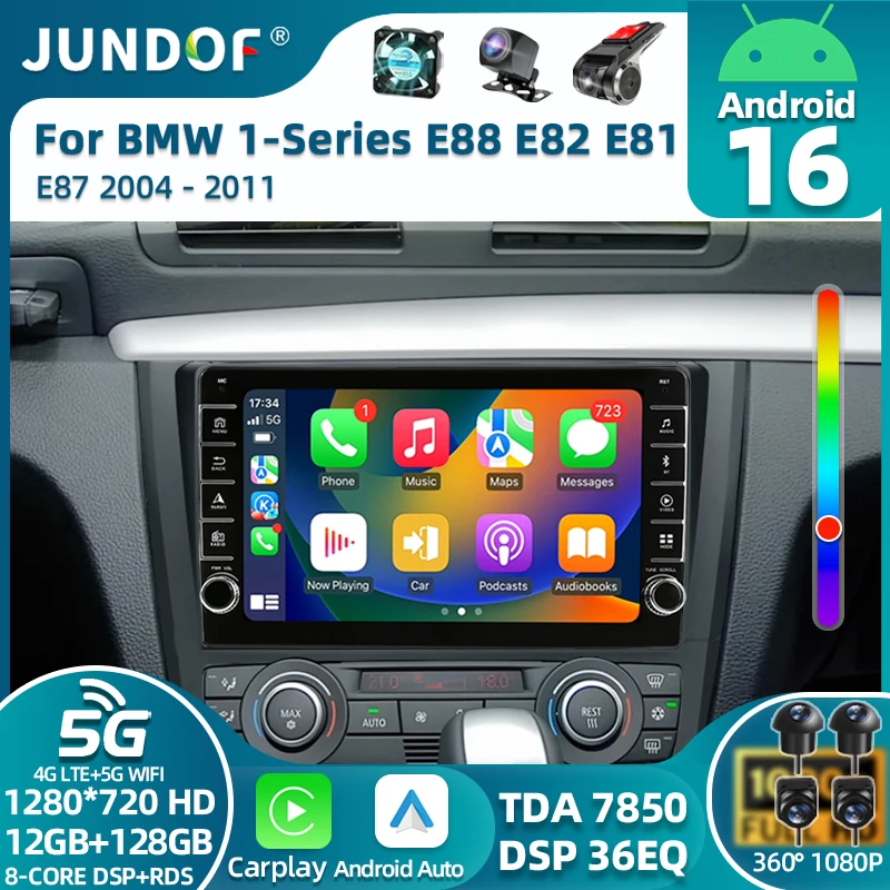 Android 16 For BMW 1-Series E88 E82 E81 E87 2004 - 2011 QLED Android Car Radio Multimedia Video Player GPS 4G CarPlay Stereo
Android 16 For BMW 1-Series E88 E82 E81 E87 2004 - 2011 QLED Android Car Radio Multimedia Video Player GPS 4G CarPlay Stereo