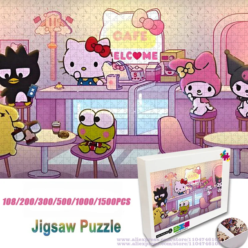 Sanrio Hello Kitty Puzzle Jigsaw Cartoon Anime Characters 108/200/300/500/1000/1500Pcs Unisex Intelligence Puzzles for Kids
Sanrio Hello Kitty Puzzle Jigsaw Cartoon Anime Characters 108/200/300/500/1000/1500Pcs Unisex Intelligence Puzzles for Kids