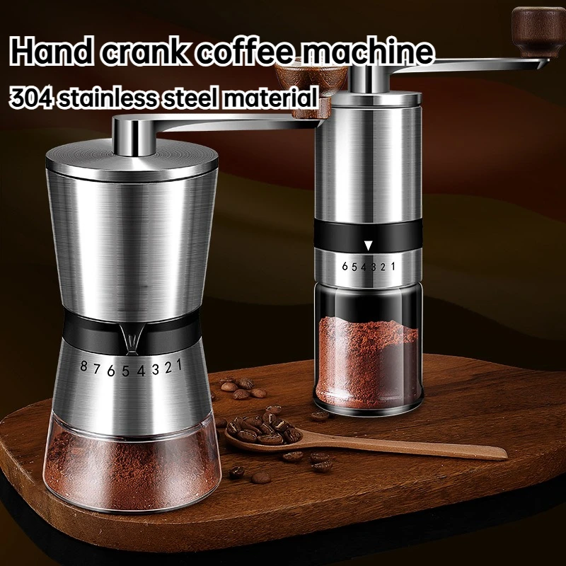 Ручная кофемашина из нержавеющей стали 304, многофункциональная кофемолка, портативная кофемолка, кофемолка
Ручная кофемашина из нержавеющей стали 304, многофункциональная кофемолка, портативная кофемолка, кофемолка