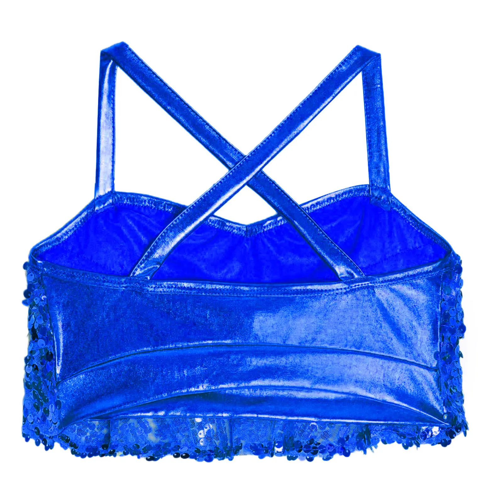 Children's Fashion Sequins Tops Kids Latin Jazz Dance Crop Top for Girls Disco Hip Hop Clothes Street Stage Performance Costume
Children's Fashion Sequins Tops Kids Latin Jazz Dance Crop Top for Girls Disco Hip Hop Clothes Street Stage Performance Costume