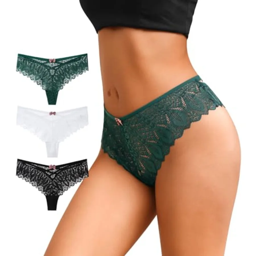 CULAYII Lace Thongs for Women String Criss Cross High waisted Underwear Hollow Out Cheeky Panties Sexy Women Thongs Pack
CULAYII Lace Thongs for Women String Criss Cross High waisted Underwear Hollow Out Cheeky Panties Sexy Women Thongs Pack