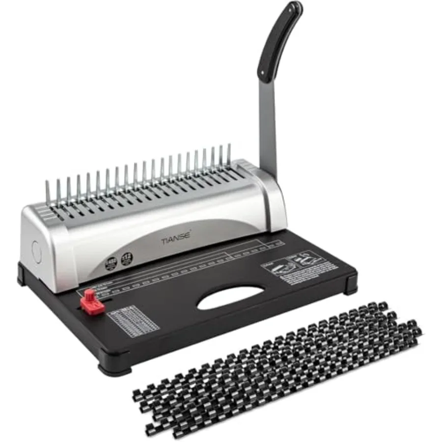 Binding Machine 21-Holes 450 Sheets Comb Binding Machines with Starter Kit 100 PCS 3/8'' Comb Binding Spines Comb Binder Machin
Binding Machine 21-Holes 450 Sheets Comb Binding Machines with Starter Kit 100 PCS 3/8'' Comb Binding Spines Comb Binder Machin