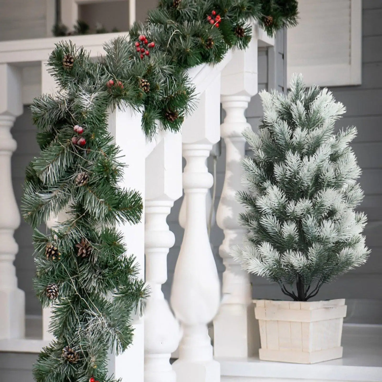 Artificial Cedar Topiary Tree Realistic Decorative Easy to Install Simulation Green Plant Stake for Wedding Office Arrangement
Artificial Cedar Topiary Tree Realistic Decorative Easy to Install Simulation Green Plant Stake for Wedding Office Arrangement