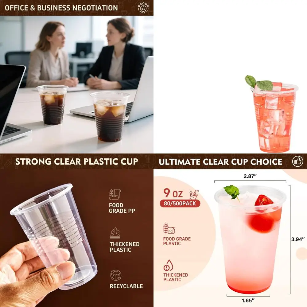 2000-Count Clear Plastic Cups, 9 oz, Disposable for Cold Drinks, Perfect for Parties
2000-Count Clear Plastic Cups, 9 oz, Disposable for Cold Drinks, Perfect for Parties