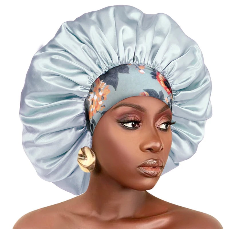 New Women Flower Print Satin Sleep Caps Stretchy Wide Band Casual Night Sleep Cap Head Cover Turban Shower Bath Hats Long Curly
New Women Flower Print Satin Sleep Caps Stretchy Wide Band Casual Night Sleep Cap Head Cover Turban Shower Bath Hats Long Curly