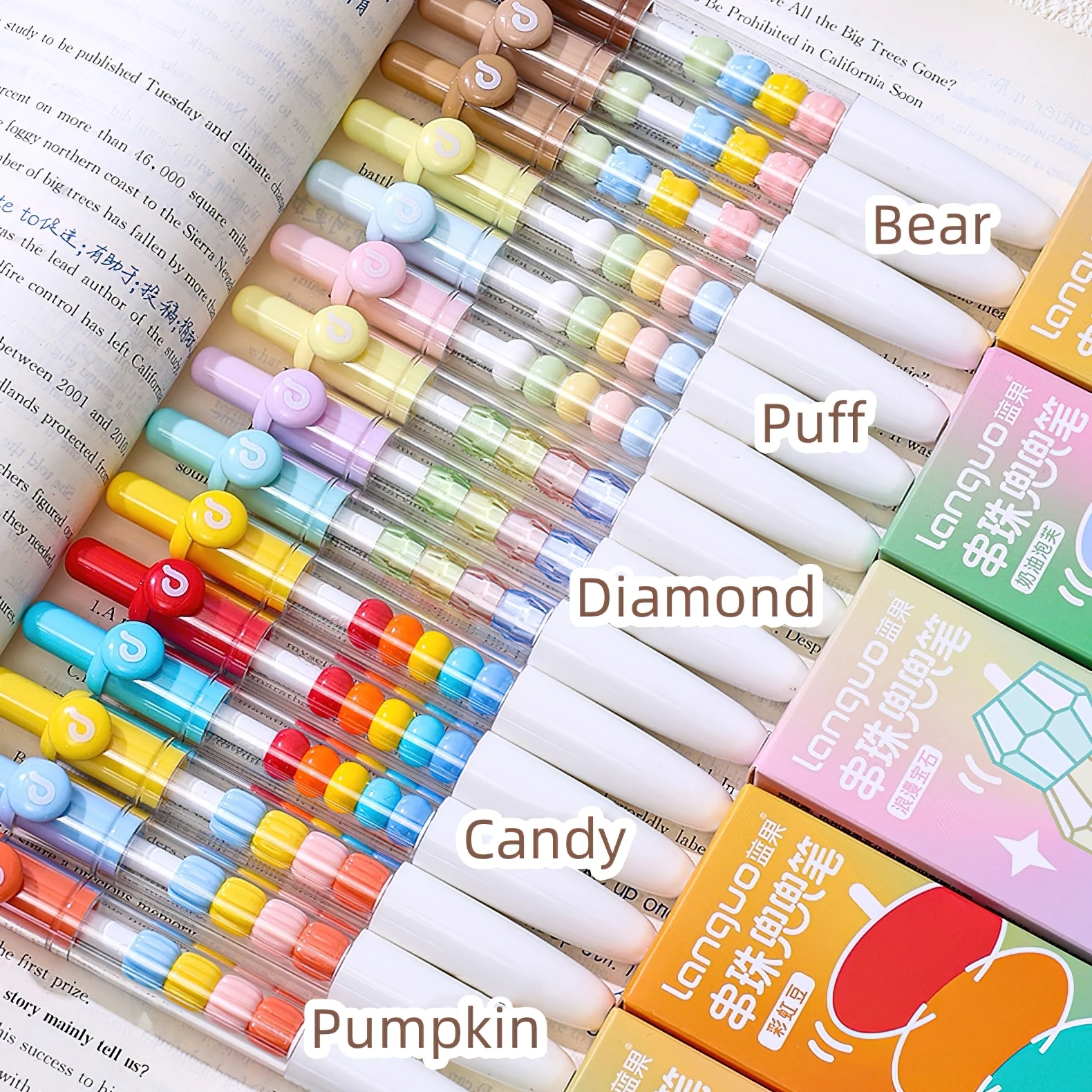 3pcs Cute Beaded Gel Pen Set with Lovely Beads Design, 0.5mm Black Ink, Funny Writing Pens for School Office Supplies F7688
3pcs Cute Beaded Gel Pen Set with Lovely Beads Design, 0.5mm Black Ink, Funny Writing Pens for School Office Supplies F7688