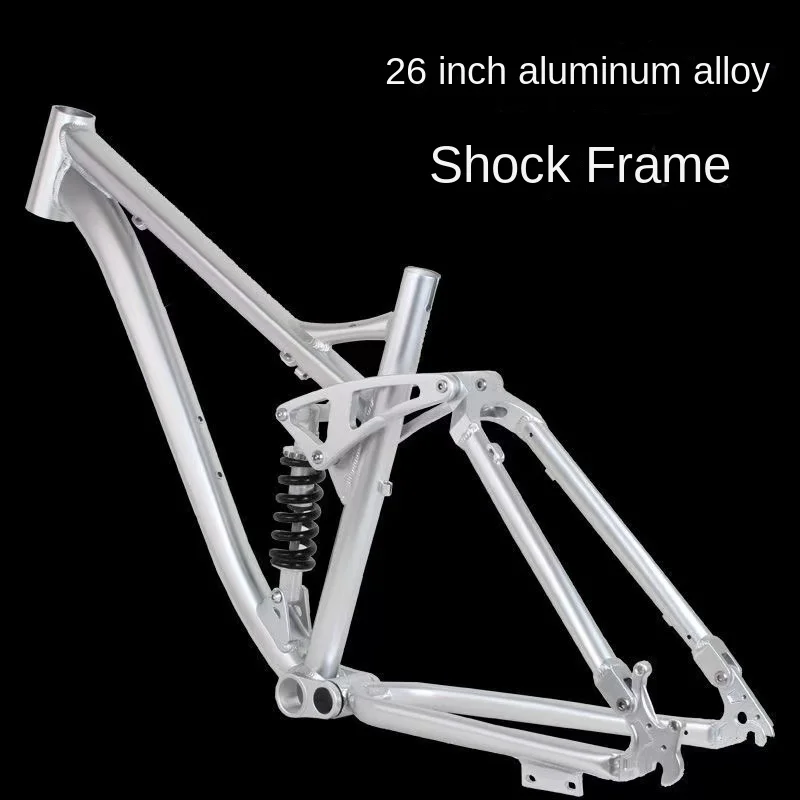 26-дюймовый дисковый тормоз для горного велосипеда с мягкой хвостовой рамой из алюминиевого сплава, амортизатором и четырех звеньями MTB
26-дюймовый дисковый тормоз для горного велосипеда с мягкой хвостовой рамой из алюминиевого сплава, амортизатором и четырех звеньями MTB