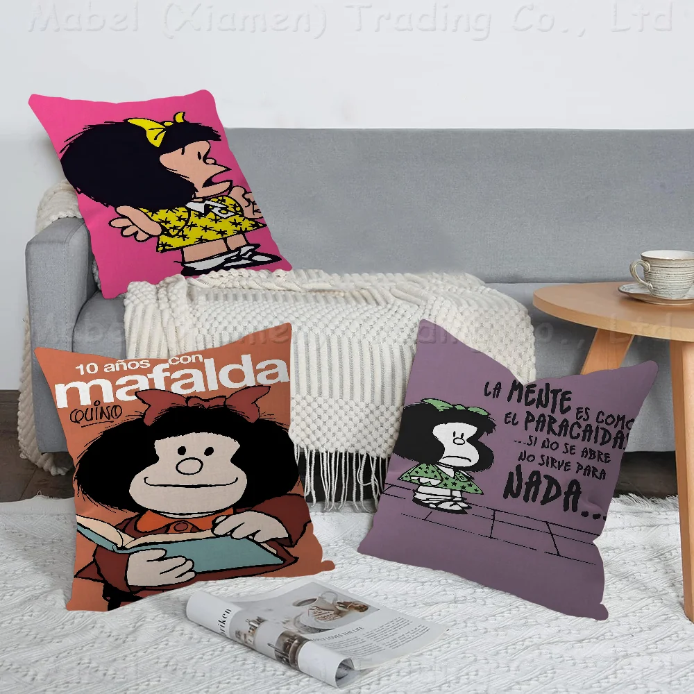 Cartoon Mafalda Pillow Cover Sofa Cushion Cover Home Room Decoration Children Gift
Cartoon Mafalda Pillow Cover Sofa Cushion Cover Home Room Decoration Children Gift