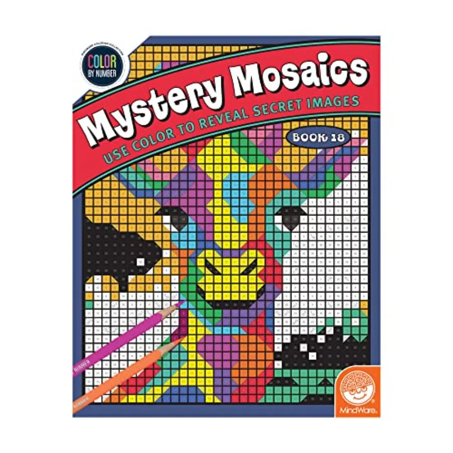 Color by Number Mystery Mosaic: Book 18 - Ages 6 and up
Color by Number Mystery Mosaic: Book 18 - Ages 6 and up