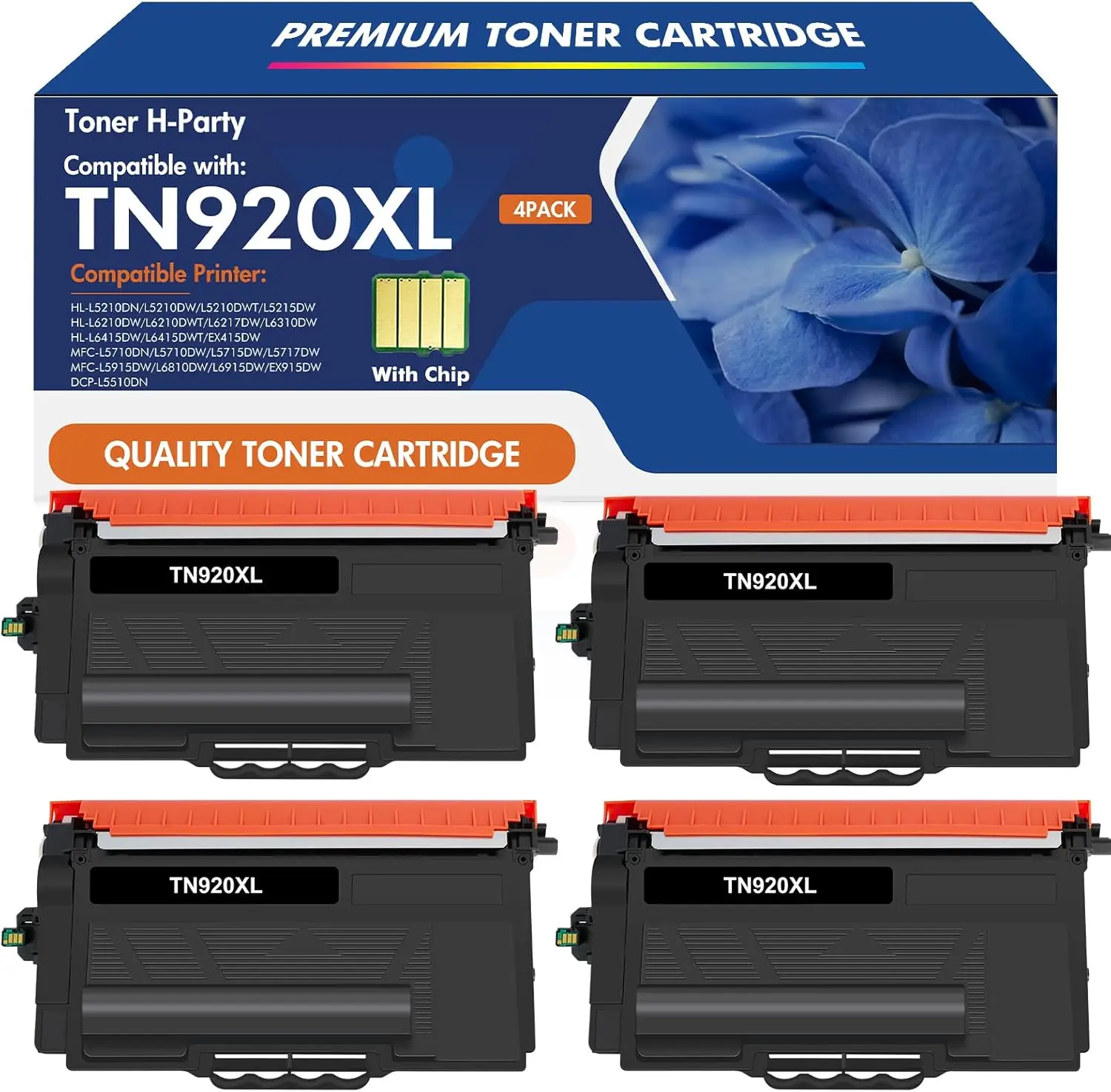 4 Pack Black Toner Cartridge High Yield 6000 Pages for HL-L6210DW MFC-L5915DW L5210DW
4 Pack Black Toner Cartridge High Yield 6000 Pages for HL-L6210DW MFC-L5915DW L5210DW