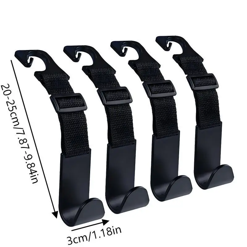 4 шт. крючки для подголовника автомобиля, регулируемые зажимы для хранения, автозастежка, аксессуары для интерьера, многоразовые, простые в установке
4 шт. крючки для подголовника автомобиля, регулируемые зажимы для хранения, автозастежка, аксессуары для интерьера, многоразовые, простые в установке