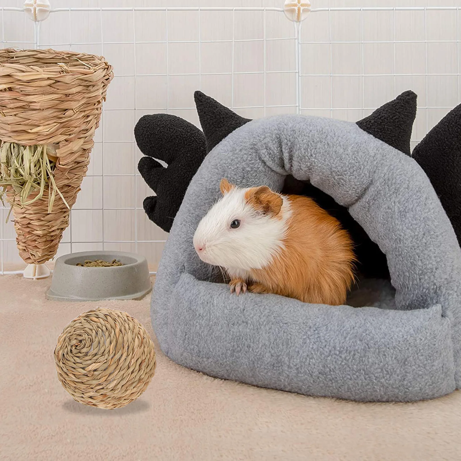 7Pcs Bunny Chew Grass Balls Natural Molar Care for Rabbits Hamsters Gerbils Small Animal Activity Stimulation Cage Accessories
7Pcs Bunny Chew Grass Balls Natural Molar Care for Rabbits Hamsters Gerbils Small Animal Activity Stimulation Cage Accessories