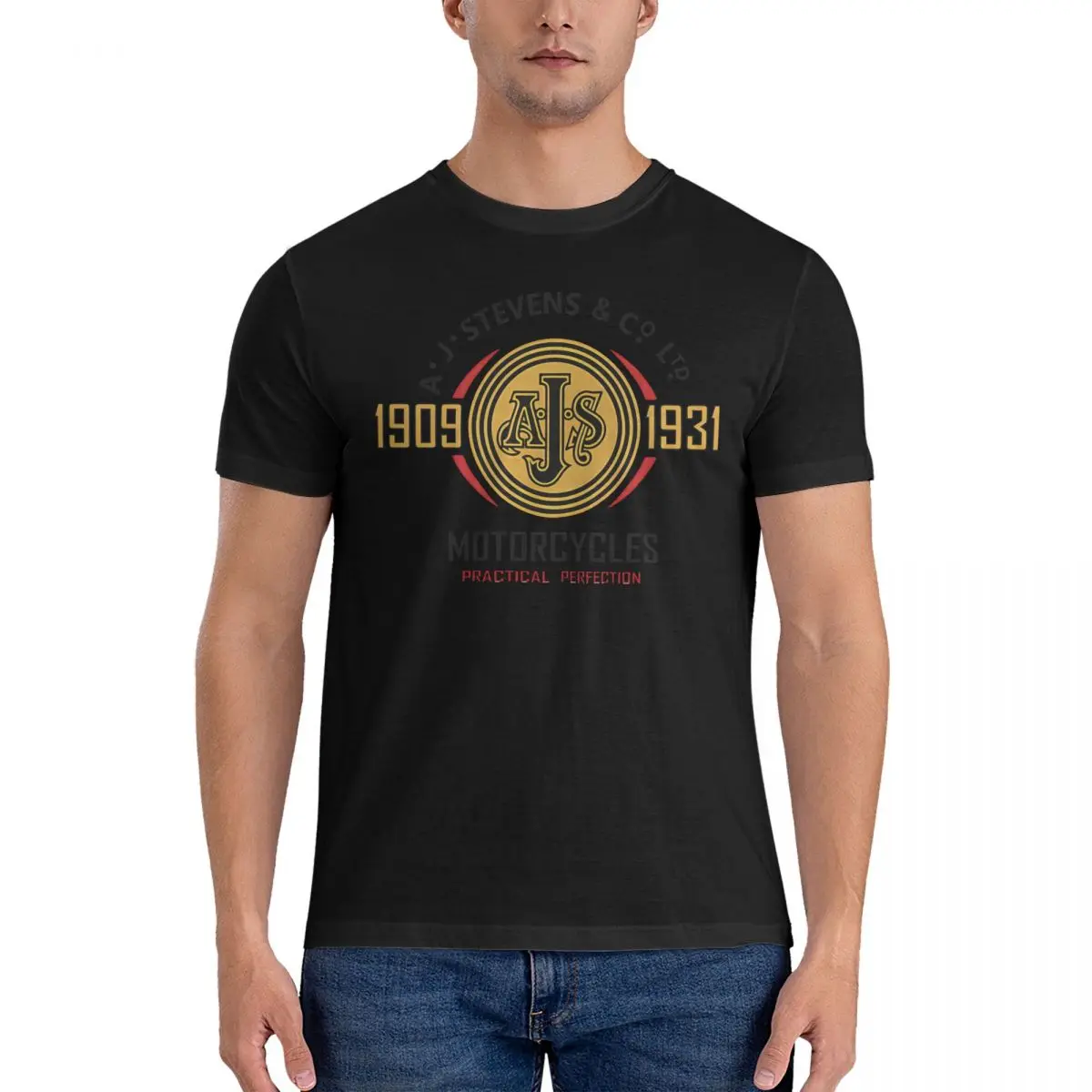 Men Aggressive T Shirts AJS Motorcycles Ltd Pure Cotton Clothing Novelty Short Sleeve Crew Neck Tee Shirt Summer T-Shirt
Men Aggressive T Shirts AJS Motorcycles Ltd Pure Cotton Clothing Novelty Short Sleeve Crew Neck Tee Shirt Summer T-Shirt