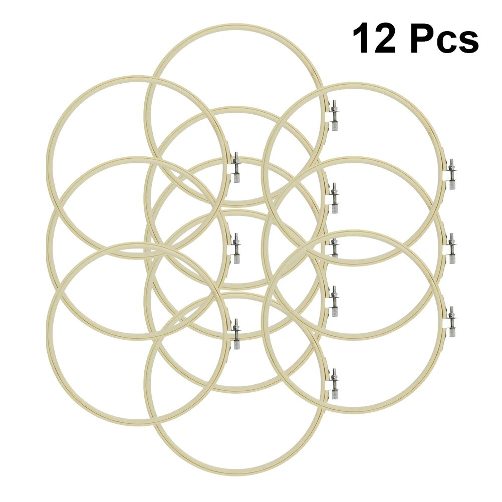 12 PCS Embroidery Hoop Kit Stretch Embroidery Hoop DIY Ring Circle Cross Stitch Frame Needlework Quilting Decor Gifts
12 PCS Embroidery Hoop Kit Stretch Embroidery Hoop DIY Ring Circle Cross Stitch Frame Needlework Quilting Decor Gifts