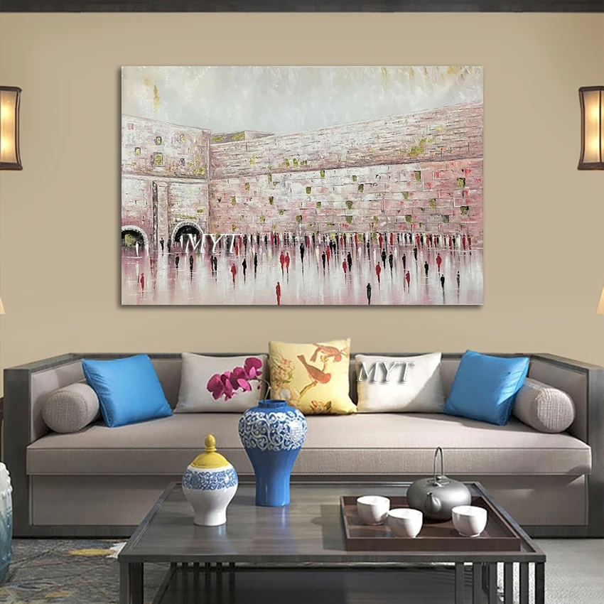 Jerusalem Painting, Abstract Acrylic Textured Art Picture, Building Texture Canvas Artwork, Frameless, Jewish Style Hand Painted
Jerusalem Painting, Abstract Acrylic Textured Art Picture, Building Texture Canvas Artwork, Frameless, Jewish Style Hand Painted