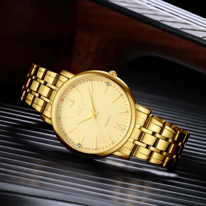 KKY New Men's Gold Watch Simple and Fashionable Three Needle Watch Beautiful Couple Watch
KKY New Men's Gold Watch Simple and Fashionable Three Needle Watch Beautiful Couple Watch