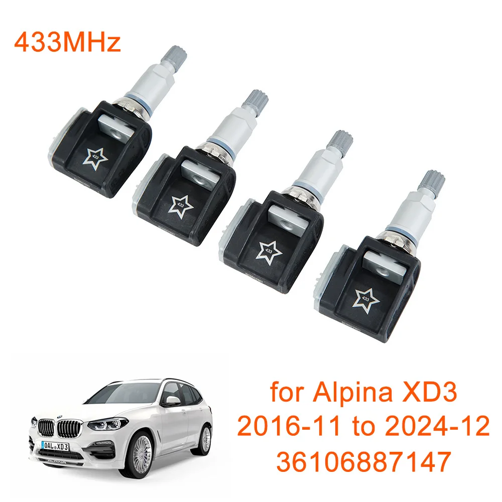 36106887147 1/4Pcs 433MHz TPMS Tire Pressure Monitoring Sensor for Alpina B3 B5 B7 D3 D5 XB7 XD3 XD4
36106887147 1/4Pcs 433MHz TPMS Tire Pressure Monitoring Sensor for Alpina B3 B5 B7 D3 D5 XB7 XD3 XD4