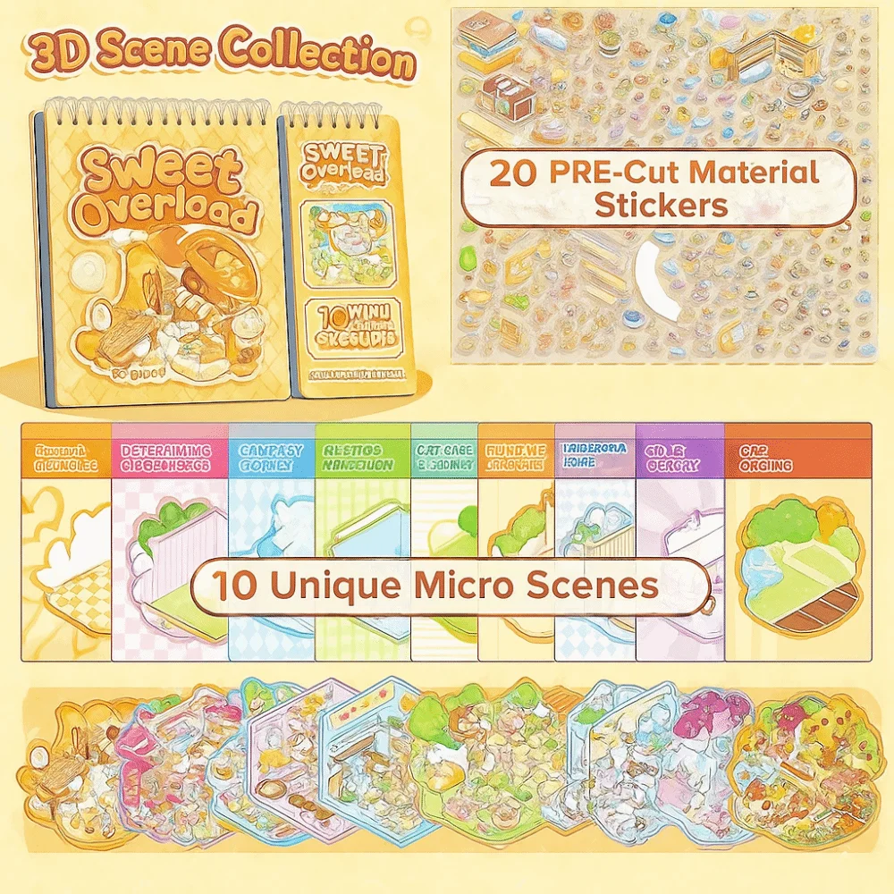 3D Cartoon Design Miniature Scene Collection Portable Size Three-dimensional DIY 3D Visual Miniature House
3D Cartoon Design Miniature Scene Collection Portable Size Three-dimensional DIY 3D Visual Miniature House