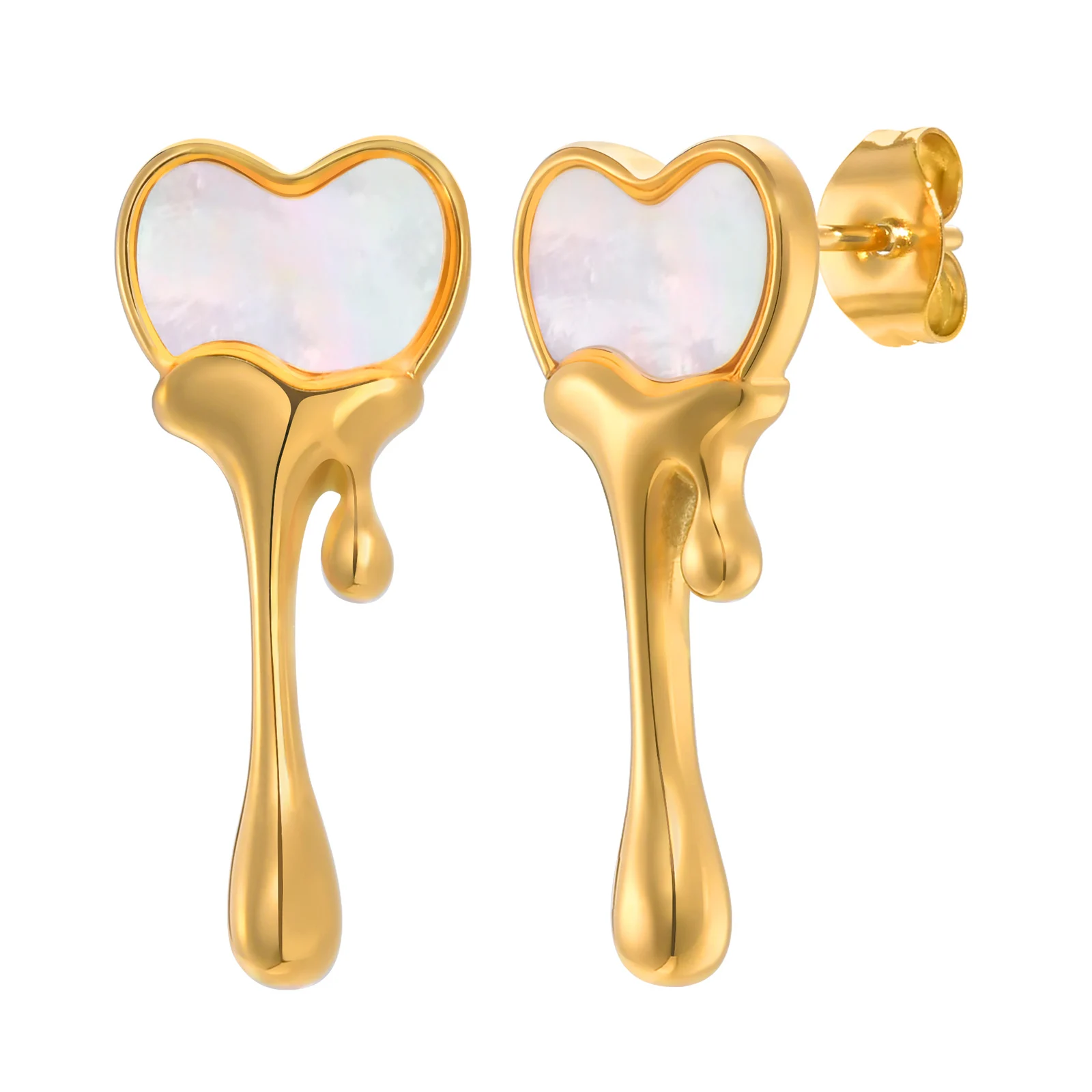 Statement Lava Droplets Liquid Heart Shape Earring for Women, Stainless Steel Unique Jewelry
Statement Lava Droplets Liquid Heart Shape Earring for Women, Stainless Steel Unique Jewelry