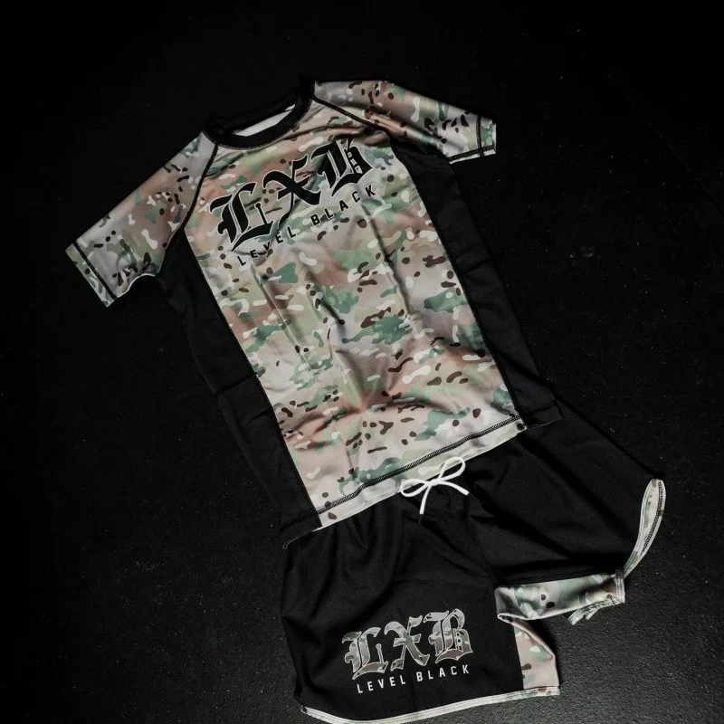 2026 New Men's Anti-Abrasion Contortionist Suit Set, Y2K Camouflage Design Quick-Drying Training Short-Sleeve T-Shirt and Shorts
2026 New Men's Anti-Abrasion Contortionist Suit Set, Y2K Camouflage Design Quick-Drying Training Short-Sleeve T-Shirt and Shorts