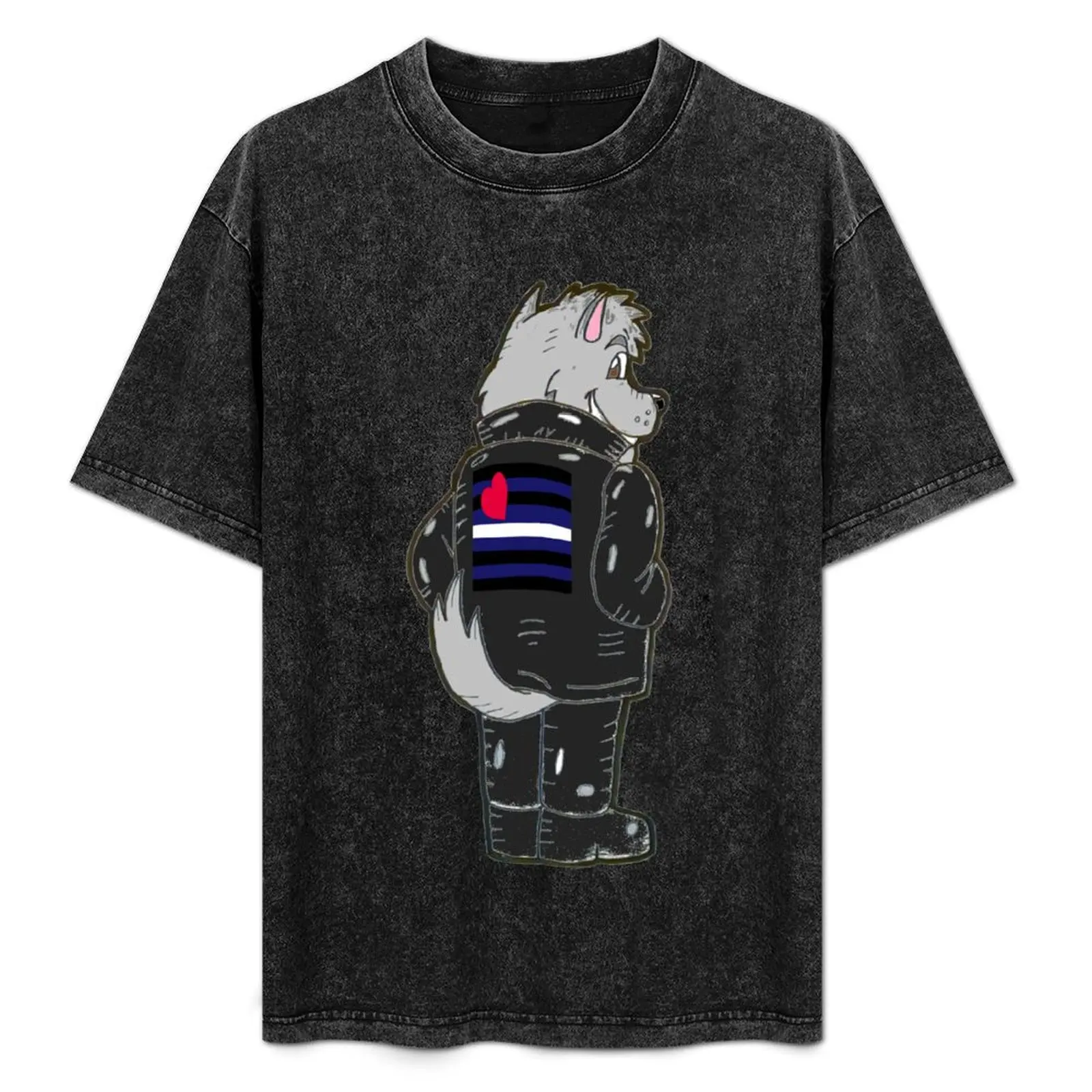 Leather Flag Wolf T-Shirt Casual Simple Design Short Sleeve Shirt
Leather Flag Wolf T-Shirt Casual Simple Design Short Sleeve Shirt