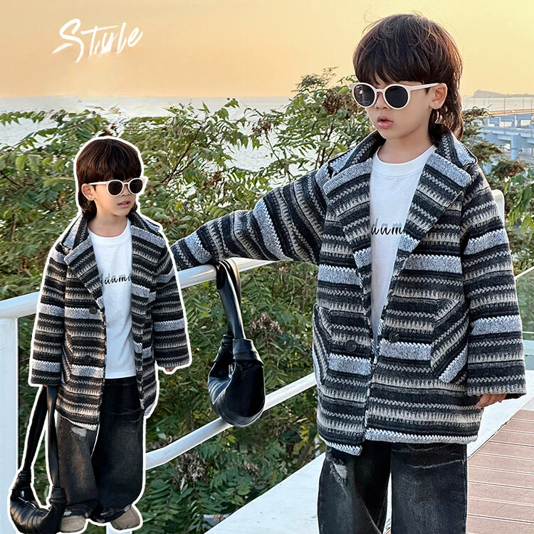 Children's woolen coat autumn and winter new baby boys padded cotton warm thickened woolen trench coat winter
Children's woolen coat autumn and winter new baby boys padded cotton warm thickened woolen trench coat winter