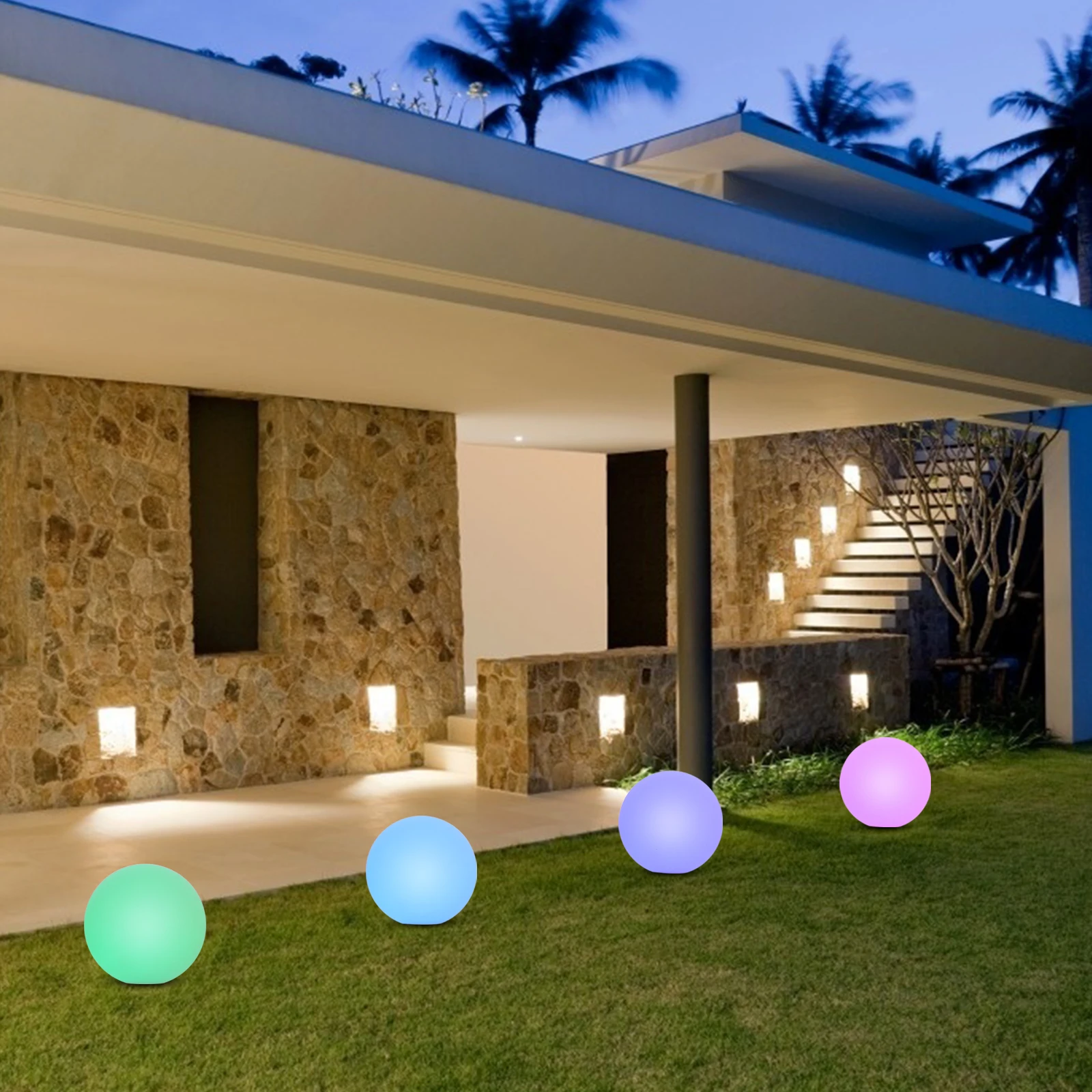 Creative 7-Color Dimming Led Glowing Ball Lamp Remote Control Waterproof Outdoor Decorative Floor Yard Pool Beach Light 
Creative 7-Color Dimming Led Glowing Ball Lamp Remote Control Waterproof Outdoor Decorative Floor Yard Pool Beach Light