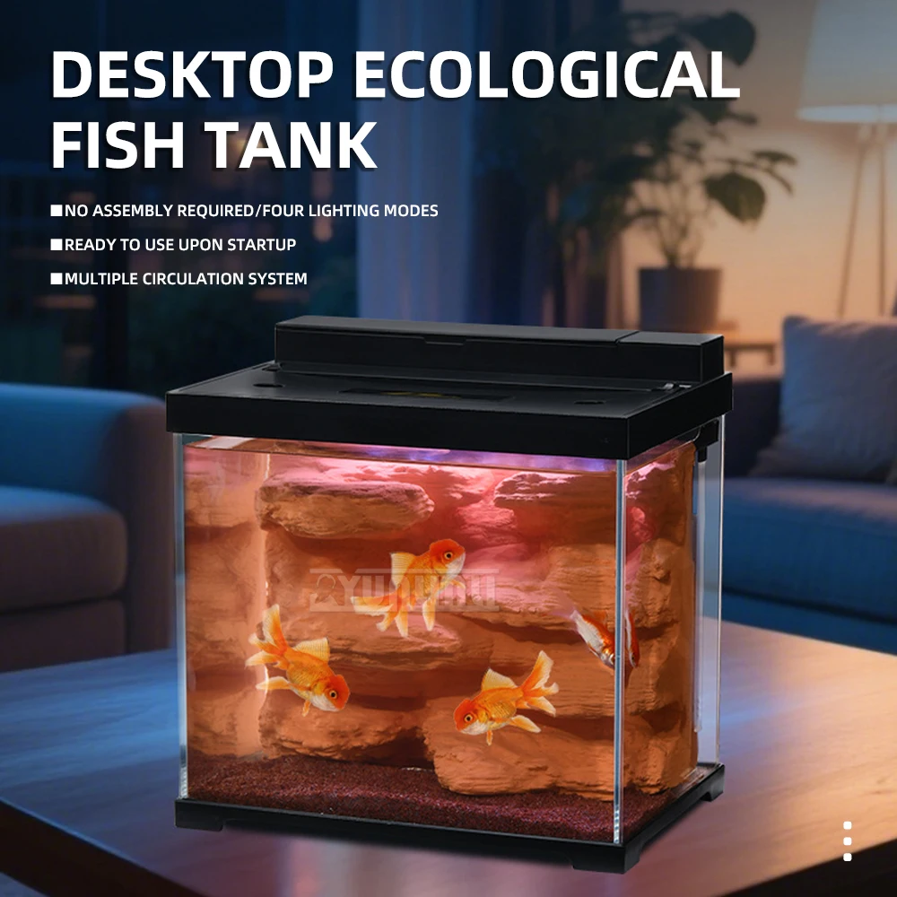 New Small Goldfish Fighting Fish Tank Eco-Friendly Desktop Aquarium Landscape Home Decor Compact Fish Tank for Aquatic Pets
New Small Goldfish Fighting Fish Tank Eco-Friendly Desktop Aquarium Landscape Home Decor Compact Fish Tank for Aquatic Pets