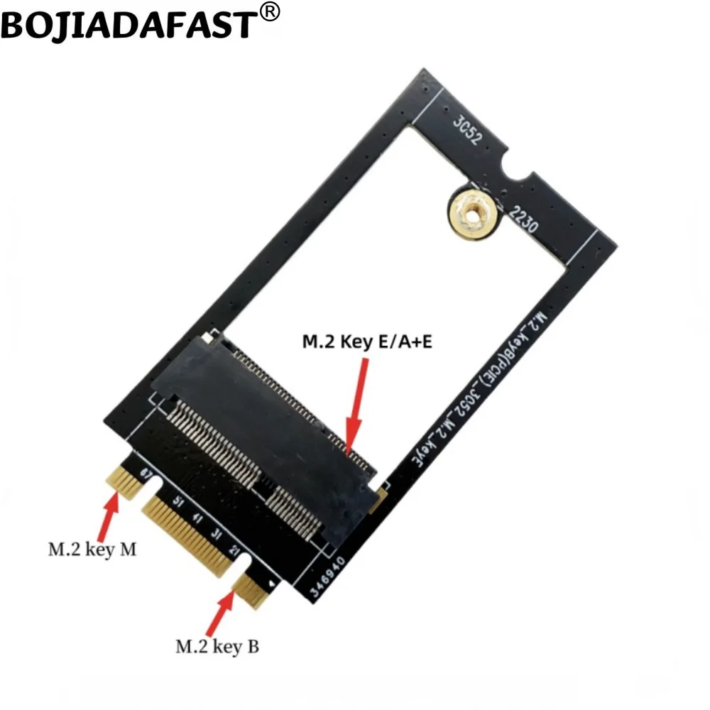 NGFF M.2 Key B+M Interface to Key E / A+E Wireless Adapter Card Supports Wifi7 AX210 BE200 BT5.4 WIFI Module for Laptop Desktop
NGFF M.2 Key B+M Interface to Key E / A+E Wireless Adapter Card Supports Wifi7 AX210 BE200 BT5.4 WIFI Module for Laptop Desktop