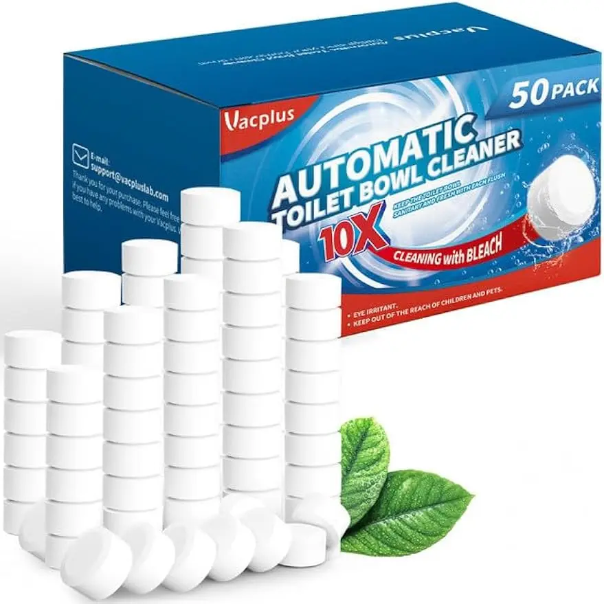 Toilet Bowl Cleaners - 50 Pack Powerful Toilet Cleaner for Descaling & Deodorizing, Automatic Toilet Bowl Cleaners with Bleach
Toilet Bowl Cleaners - 50 Pack Powerful Toilet Cleaner for Descaling & Deodorizing, Automatic Toilet Bowl Cleaners with Bleach