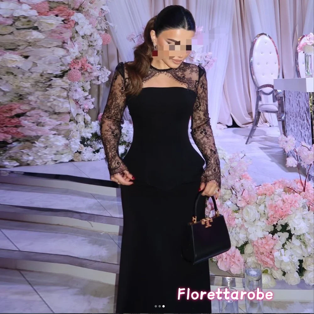 Arab Black Prom Dresses Full Sleeves Lace Evening Gown Long Formal Dress robes de soirée Customized 2026
Arab Black Prom Dresses Full Sleeves Lace Evening Gown Long Formal Dress robes de soirée Customized 2026
