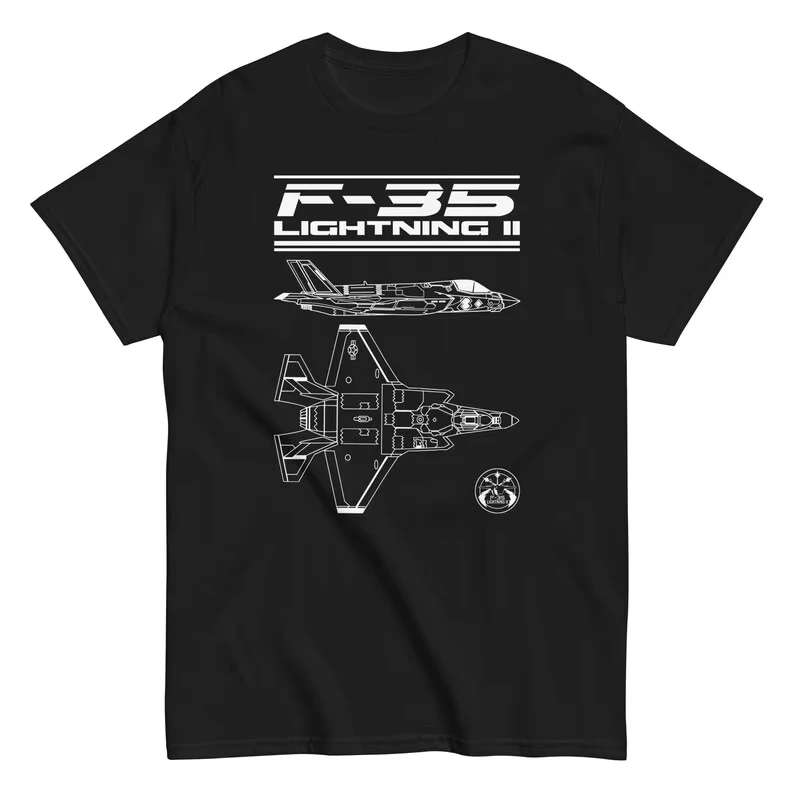 Футболка с принтом американского стелс-истребителя F-35, хлопковая, с коротким рукавом, для мужчин и женщин, свободного кроя, с круглым вырезом, повседневная.
Футболка с принтом американского стелс-истребителя F-35, хлопковая, с коротким рукавом, для мужчин и женщин, свободного кроя, с круглым вырезом, повседневная.