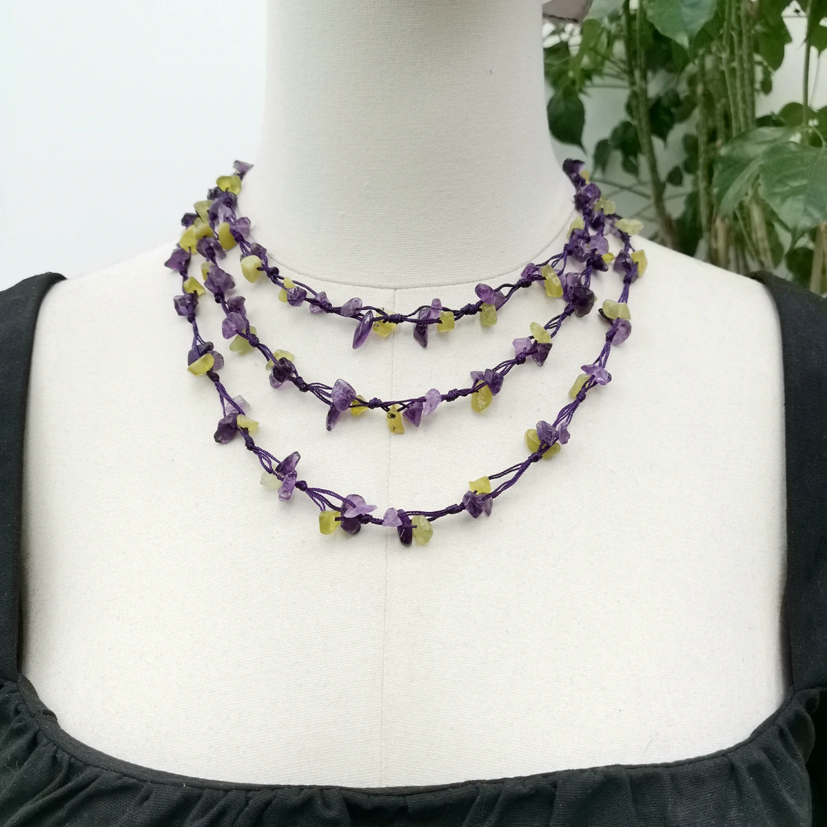 Lii Ji Real Stone Green Purple Necklace 47cm Amethysts Lemon Jades Statement Necklace Stock Sale Jewelry Gift
Lii Ji Real Stone Green Purple Necklace 47cm Amethysts Lemon Jades Statement Necklace Stock Sale Jewelry Gift