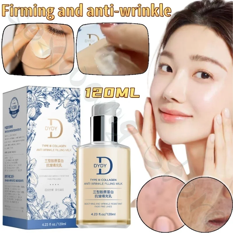 DYDY Three-type Collagen Filling Milk 120ml Firming Skin Lightening Fine Lines Improves Faced Facial Rough Moisturizing Skin
DYDY Three-type Collagen Filling Milk 120ml Firming Skin Lightening Fine Lines Improves Faced Facial Rough Moisturizing Skin