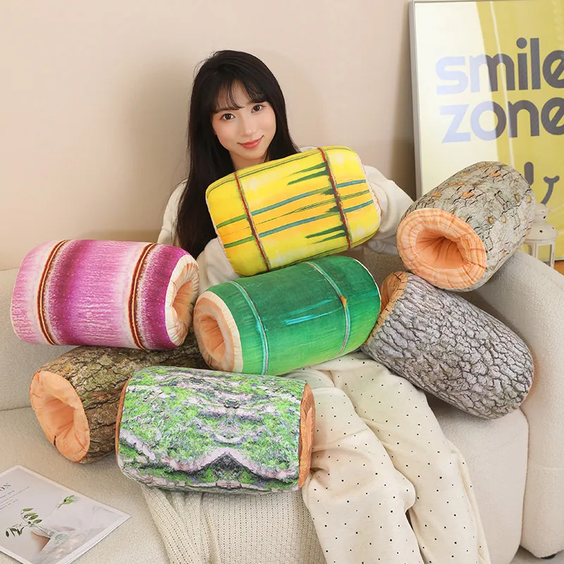 35x20cm Plant Tree Stump Bamboo Plush Pillow Cylindrical Short Cushion with Holes Warm Hands Winter Plushie Decoration Gift
35x20cm Plant Tree Stump Bamboo Plush Pillow Cylindrical Short Cushion with Holes Warm Hands Winter Plushie Decoration Gift