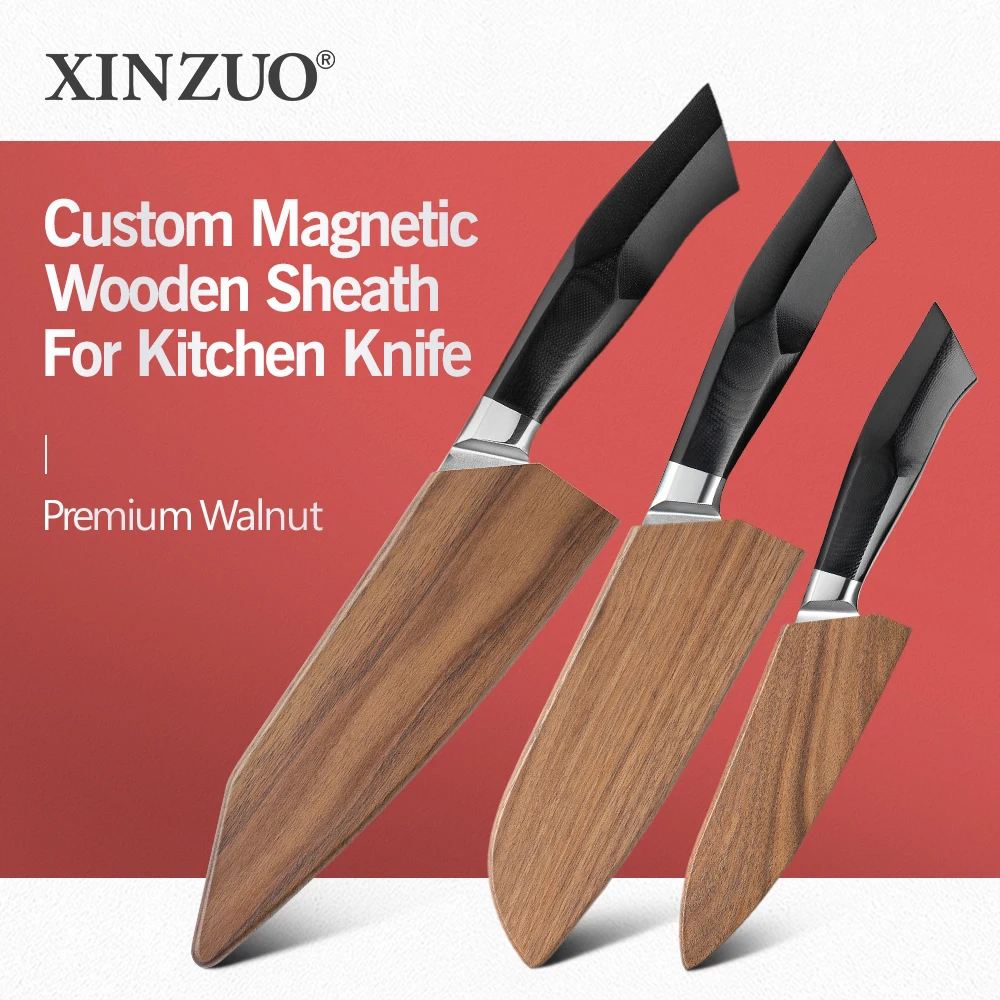 XINZUO Wooden Sheath High Quality Walnut Wood Knife Cover for XINZUO Chef/Santoku/Utility/Nakiri/Steak/Boning Knife
XINZUO Wooden Sheath High Quality Walnut Wood Knife Cover for XINZUO Chef/Santoku/Utility/Nakiri/Steak/Boning Knife