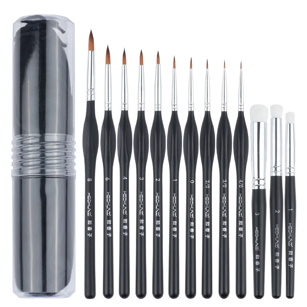 Brush set 3 wool dry brushes + 10 hook pen combination art brush wool dry brush is equivalent to hook line art brush
Brush set 3 wool dry brushes + 10 hook pen combination art brush wool dry brush is equivalent to hook line art brush