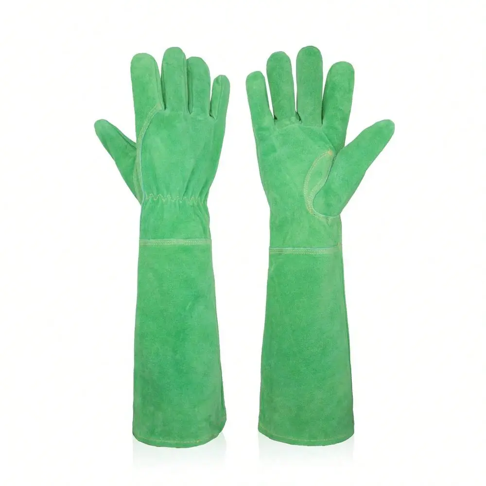 Ladies Leather Gardening Gloves, n Proof Long Gauntlet Heavy Duty Garden Gloves, Elbow Length Women Rose Pruning Gloves
Ladies Leather Gardening Gloves, n Proof Long Gauntlet Heavy Duty Garden Gloves, Elbow Length Women Rose Pruning Gloves