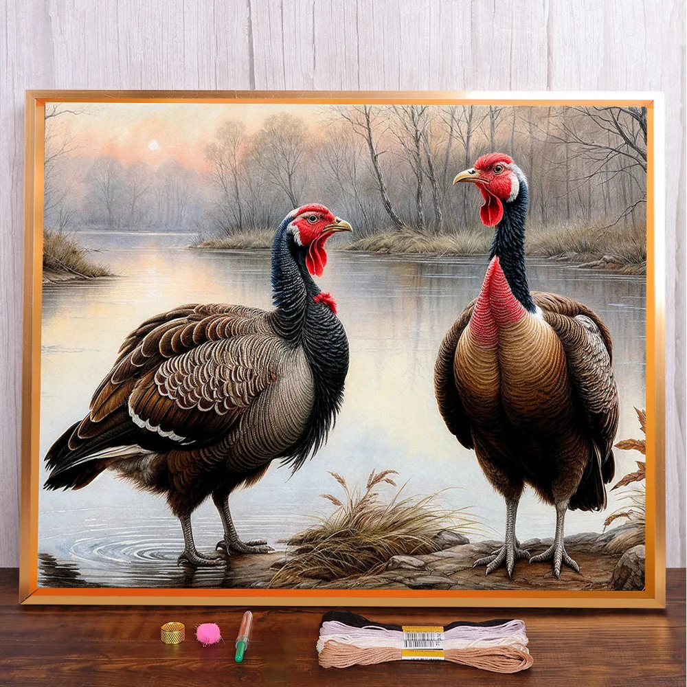 Turkey Printed Fabric 11CT Cross-Stitch Full Kit DIY Embroidery Handiwork Hobby Sewing Needlework Different Wholesale Jewelry
Turkey Printed Fabric 11CT Cross-Stitch Full Kit DIY Embroidery Handiwork Hobby Sewing Needlework Different Wholesale Jewelry