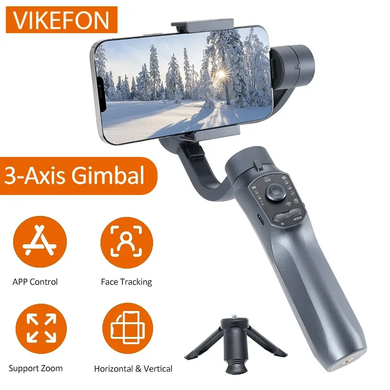 APP Control Handheld 3-Axis Gimbal Phone Holder Anti Shake Video Record Face Recognition Stabilizer For Smartphone Tiktok Vlog
APP Control Handheld 3-Axis Gimbal Phone Holder Anti Shake Video Record Face Recognition Stabilizer For Smartphone Tiktok Vlog