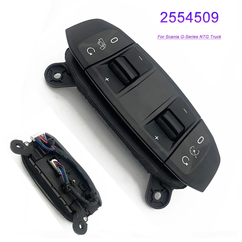 For Scania G-series NTG Truck Audio Steering Wheel Panel Module Cruise Control Switch Button 2554509 2980507 2545510 Car Parts
For Scania G-series NTG Truck Audio Steering Wheel Panel Module Cruise Control Switch Button 2554509 2980507 2545510 Car Parts