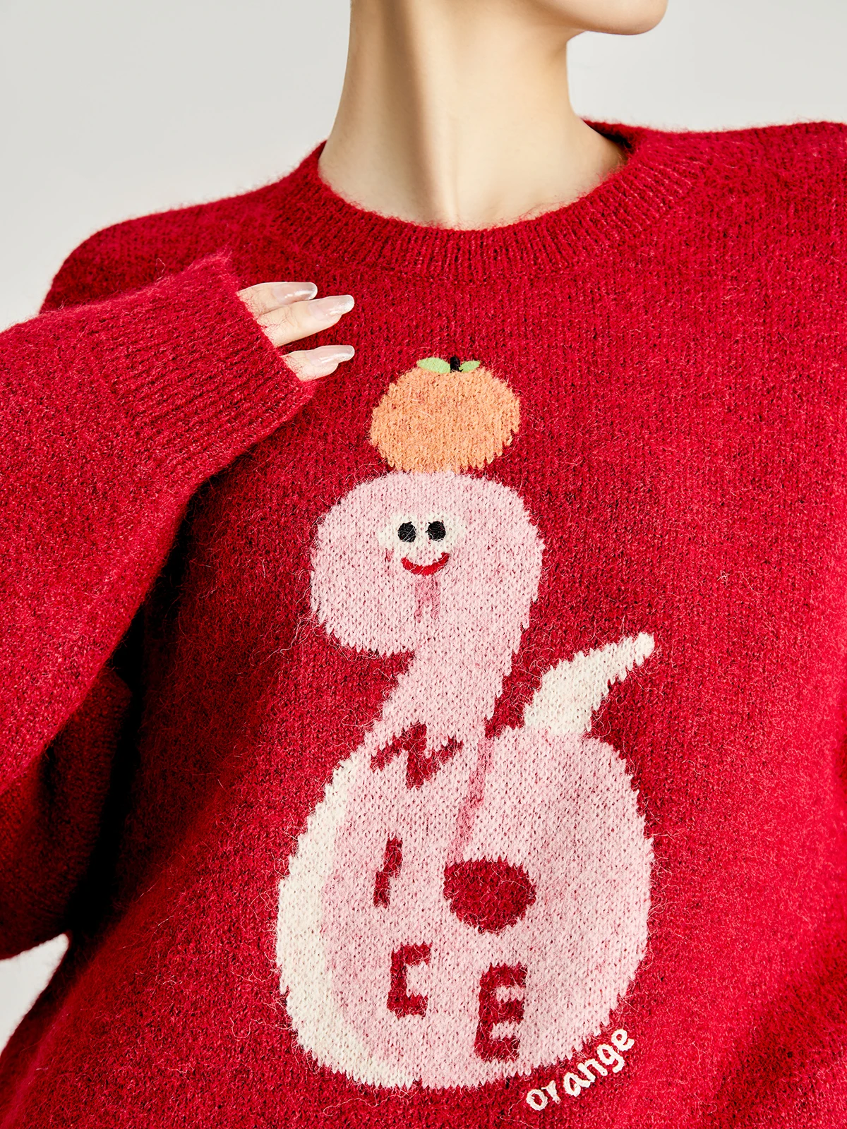 Guuli Snake Year Embroidered Knitted Sweater Women's Long Sve round Ne Pullover Autumn Winter Red Color Faionable Comm...
Guuli Snake Year Embroidered Knitted Sweater Women's Long Sve round Ne Pullover Autumn Winter Red Color Faionable Comm...