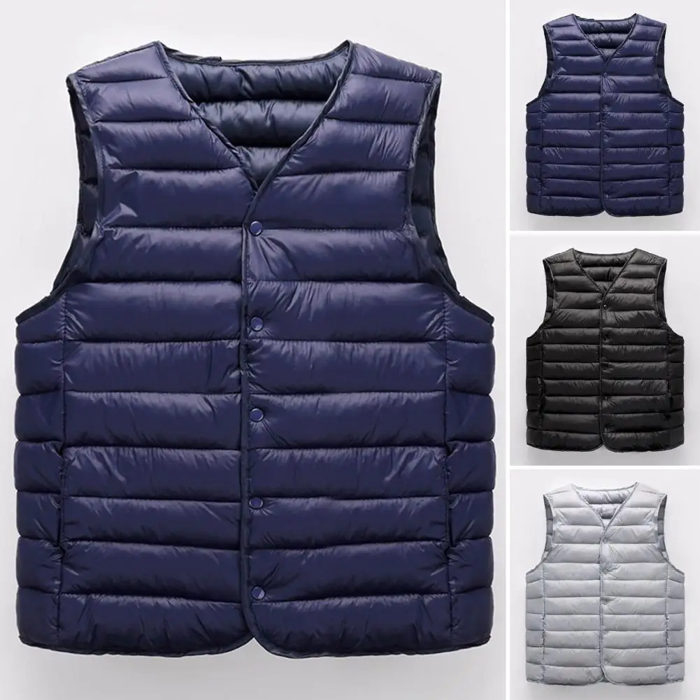 Men Vest Jacket Men Waistcoat Stylish Men's Winter Vest Padded V Neck Coat Warm Windproof Plus Size Cardigan for Casual Comfort
Men Vest Jacket Men Waistcoat Stylish Men's Winter Vest Padded V Neck Coat Warm Windproof Plus Size Cardigan for Casual Comfort