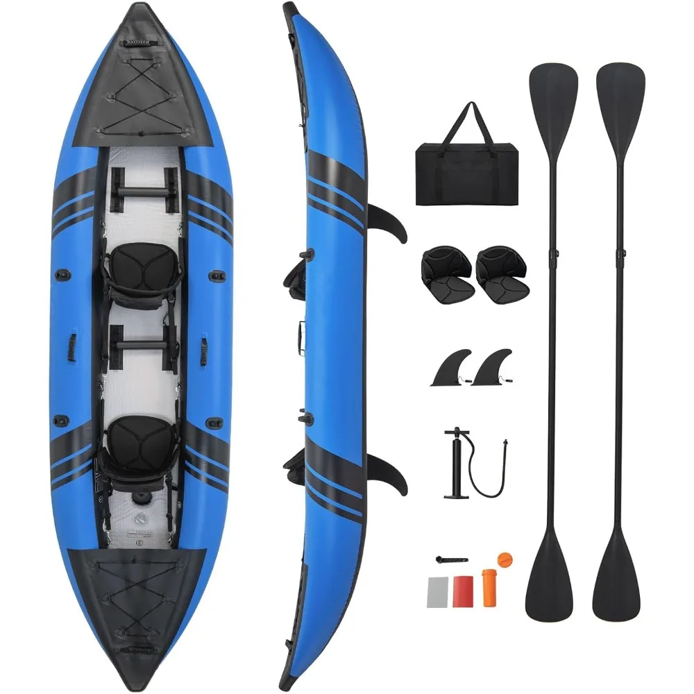 Inflatable Kayak, 2 Person Canoe with 507 lbs Capacity, Drop-Stitch Floor, All Accessories & Carry Bag, 12.5 ft Large Sit
Inflatable Kayak, 2 Person Canoe with 507 lbs Capacity, Drop-Stitch Floor, All Accessories & Carry Bag, 12.5 ft Large Sit