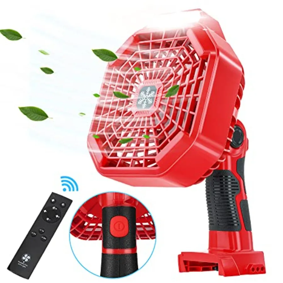 Battery Powered Fan Compatible with Milwaukee 18V Battery, Portable Cordless Jobsite Fans with LED Light, Remote, 4H Timing Fun
Battery Powered Fan Compatible with Milwaukee 18V Battery, Portable Cordless Jobsite Fans with LED Light, Remote, 4H Timing Fun